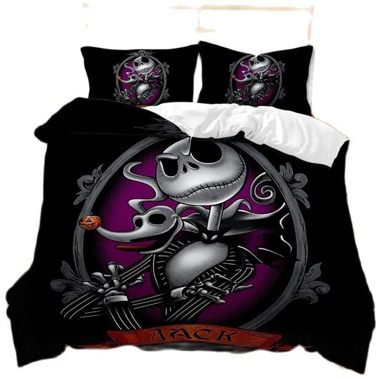 Nightmare Before Christmas Bedding Set,  Jack And Sally Bedding Set