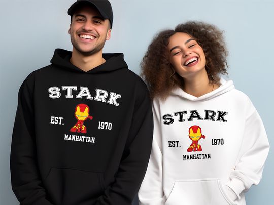 Stark Est 1970 Manhattan Hoodie, Iron Man, America's Hero Tshirt, Marvel Superhero Shirt
