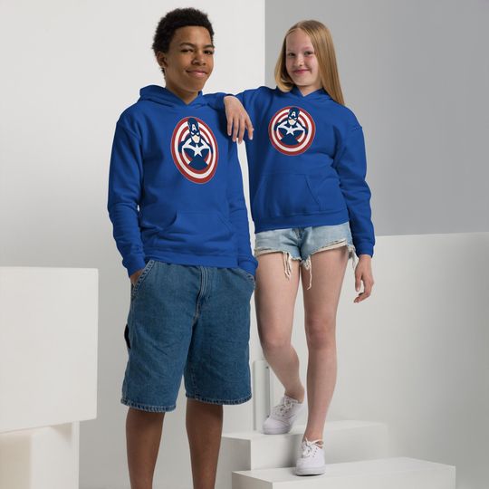 Kids Captain America Shield Hoodie