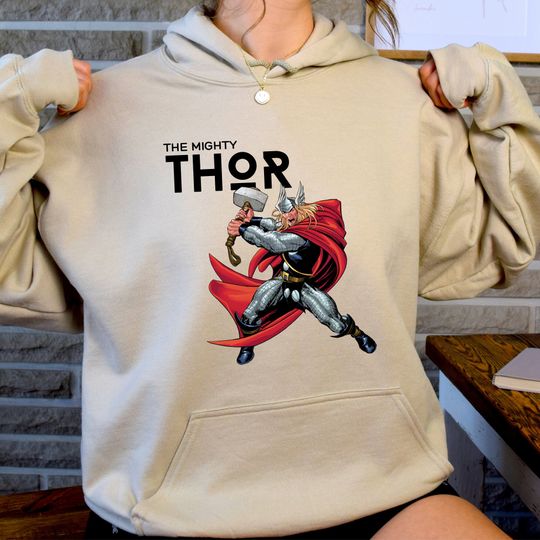 Vintage Comic The Mighty Thor, 90's Marvel The Mighty Thor Hoodie, Vintage Thor Love and Thunder, Marvel Comic Hoodie