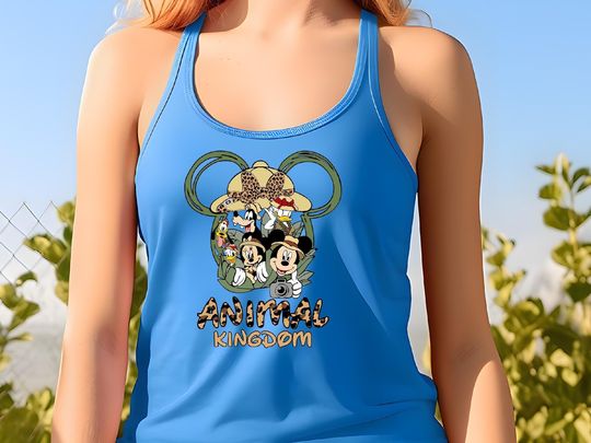 Disney Safari Mode Tanktop, Funny Mickey And Friends Shirt,Wild About Disney shirt,Vintage Disney Animal Kingdom Shirt