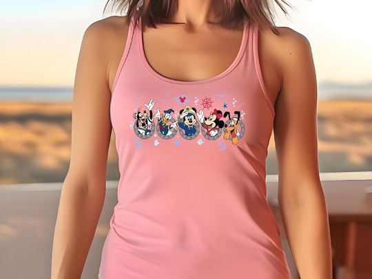 Minnie And Mickey Matching Family Disney Cruise Tanktop, Custom Disney Cruise Family shirt, Kids Disney Cruise Shirts