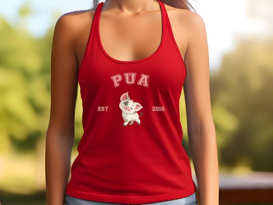 Disney Pua Est Tanktop, Pua Est 2016 Shirt, Disney Moana Characters, Hei Hei Pua Maui Moana  Est 2016 shirt