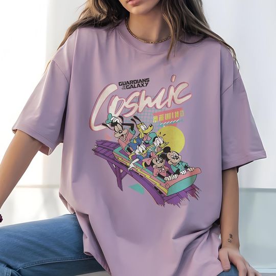 Retro Guardians Of The Galaxy Cosmic Rewind Shirt, Vintage Mickey and Friends Disney Ride Shirt, Disney Family Trip 2025 Vacation Shirts