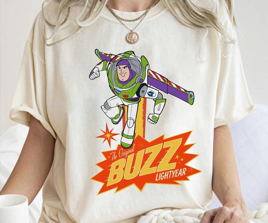 Disney Pixar Toy Story Buzz Lightyear Vintage Poster Shirt, Buzz Lightyear Portrait Shirt, Disneyland Family Matching Shirt, Magic Kingdom