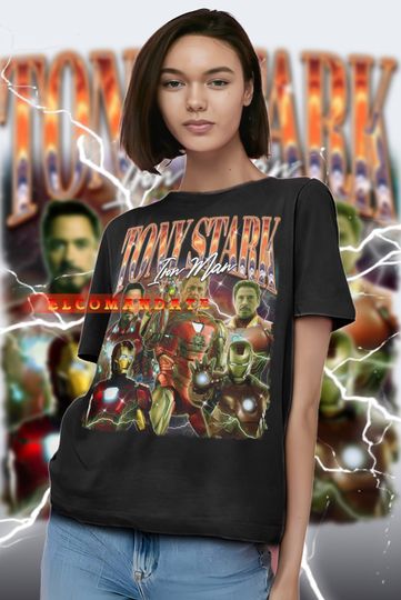 TONY STARK Shirt, Tony Stark Vintage Shirt, Tony Stark Retro 90s Tshirt, Tony Stark Shirt, Tony Stark Longsleeve, Tony Stark Irn Man