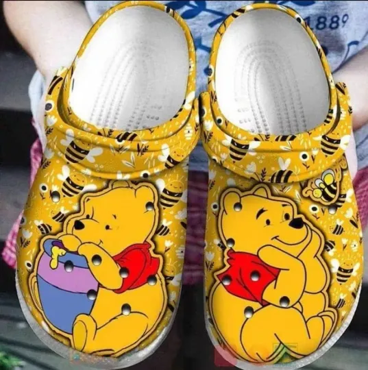 Winnie The Pooh Clogs, Pooh Bear Slippers, Summer Cartoon Sandals for Kids