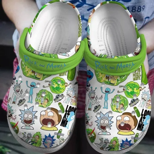 Rick And Rickandmorty TV Series Shoes, Cartoon Slippers Sandals, Summer Gift for Fans