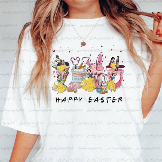 Snow White Easter Holiday Shirt, Snow White Easter Vines Shirt, Disney Happy Easter Shirt, Epcot Easter Girly Tee, WDW Easter Tee, NVA048-7