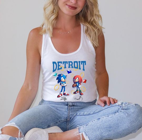 Detroit Sonic and Knuckles Tank Top