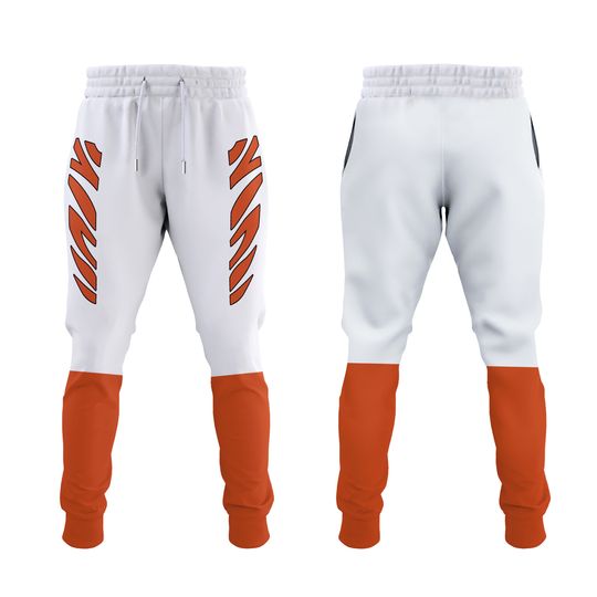 Cincinnati Football White & Orange Uniform Joggers