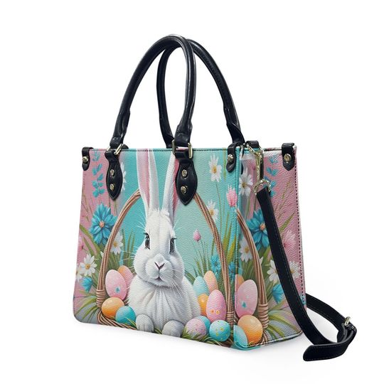 Easter Rabbit Egg Holiday or everyday bag art deco spring summer fall winter Handbag shoulder