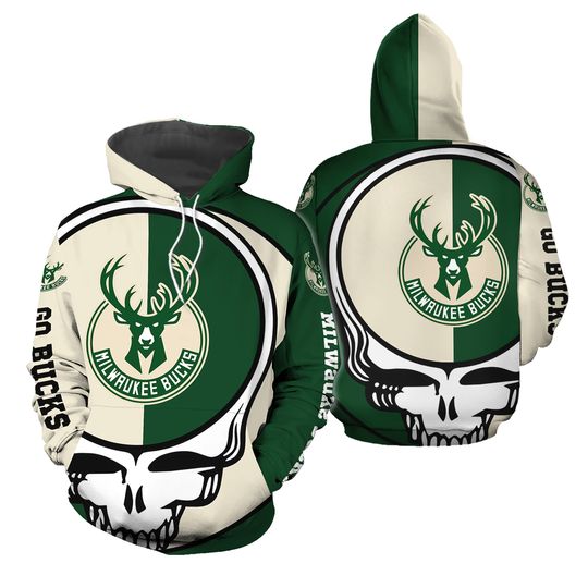 Milwaukee Team Buckss 3D Hoodie, Unisex Adults S-5XL