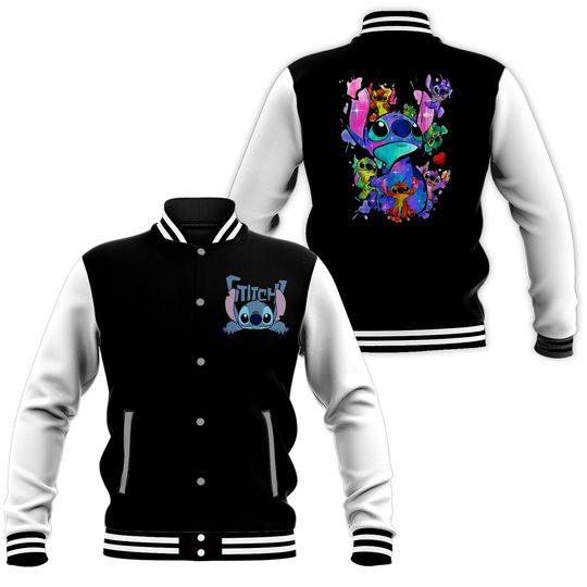 Stich Baseball Jacket Men Women Stitch