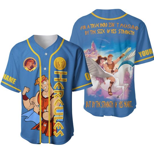 New Baseball Jersey Disney Parks Hercules Baseball Jersey
