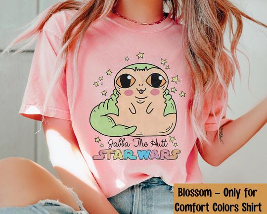 Retro Cute Star Wars Jabba The Hutt Shirt, Disney Star Wars Movies T-shirt, Disneyland Galaxy's Edge Trip, Hollywood Studios