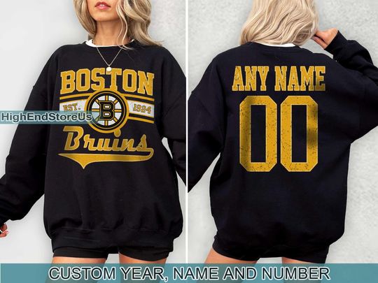 Vintage Boston Bruins Sweatshirt, Retro Boston shirt, Boston Hockey Fan shirt, Boston Sweatshirt, Custom hockey tee