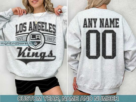 Vintage Los Angeles Kings Sweatshirt, Retro Los Angeles shirt, Los Angeles Hockey Fan shirt, Los Angeles Sweatshirt, Custom hockey tee