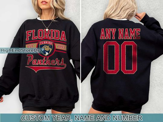 Vintage Florida Panthers Sweatshirt, Retro Florida shirt, Florida Hockey Fan shirt, Florida Sweatshirt, Custom hockey tee