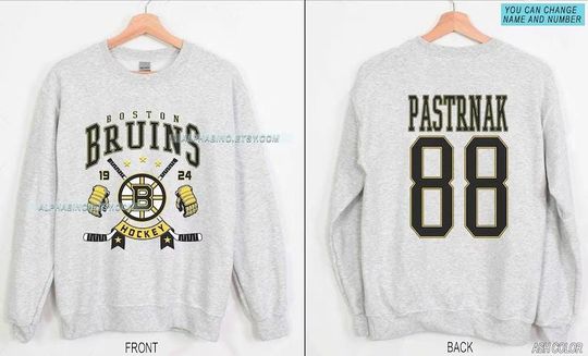 Personalized Boston Hockey Sweatshirt | Boston Bruins Sweatshirt | Boston Hockey Fan shirt |Boston Bruins Sweatshirt Crewneck