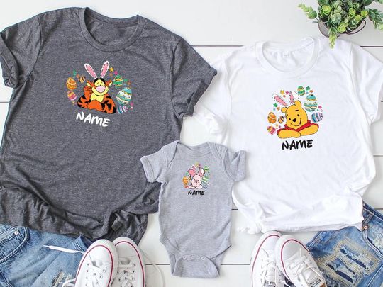 Disney Winnie The Pooh Easter Shirt, Easter Pooh Bear Shirt, Disney Tigger Easter Shirt, Disney Piglet Easter Shirt, Disney Eeyore Easter