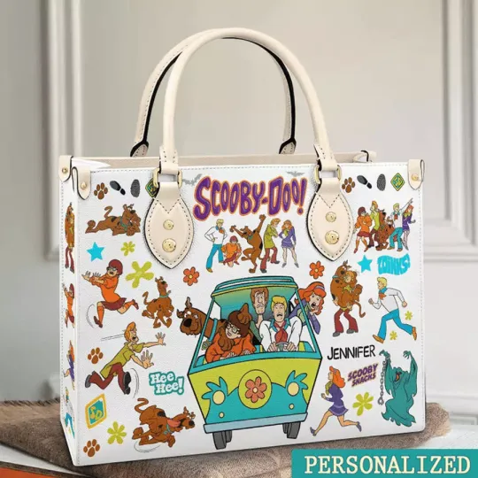 Scooby doo bag Custom Name Leather Bag