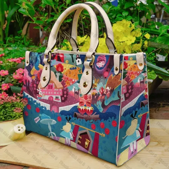 Alice in Wonderland Leather Bag
