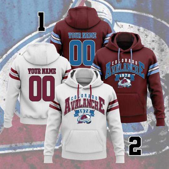 Colorado Avalanche Ice Hockey Team Vintage Hoodie, Colorado Avalanche Shirt Gift, Colorado Hockey Fan, Hockey Lover Hoodie