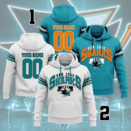 San Jose Sharks Ice Hockey Team Vintage Hoodie, San Jose Sharks Shirt Gift, San Jose Hockey Fan, Hockey Lover Hoodie