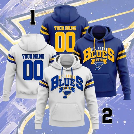 St. Louis Blues Ice Hockey Team Vintage Hoodie, St. Louis Blues Shirt Gift, St. Louis Hockey Fan, Hockey Lover Hoodie