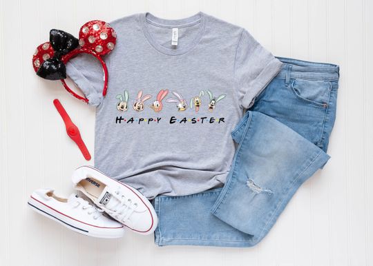 Happy Easter Bunny T Shirt, Christian Easter Shirt, Cute Easter Bunny Shirt, Easter Day Shirt for Women, Easter Day Tee, Gift For Easter Day