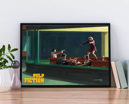 Pulp Fiction 1994 Retro Movie Poster