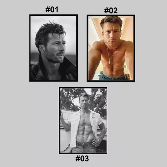 Glen Powell Retro Poster, Twisters Movie, Fan Gift Poster