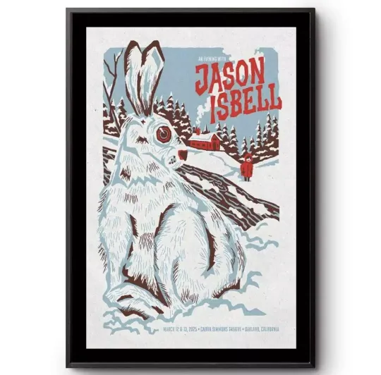 Jason Isbell Mar 12-13 2025 Calvin Simmons Theatre, Oakland, CA Tour Poster