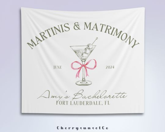 Margs and Matrimony Bachelorette Party Backdrop Fiesta Bridal Shower Banner Beach Wedding Party Decor Margarita Bach Party Welcome sign