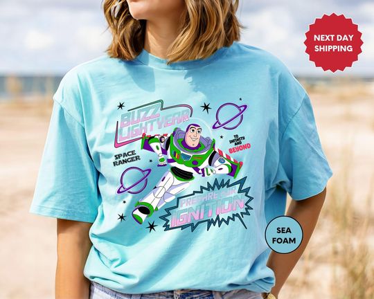 Comfort Colors Vintage Buzz Lightyear Laser Blast Shirt, Toy Story Buzz Lightyear, Toy Story Shirt, Disneyland, Disney Pixar, Tomorrowland