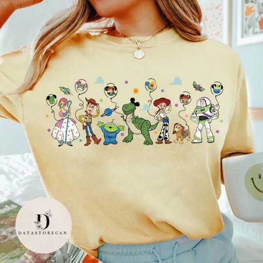 Toy Story Mickey balloon shirt, WDW Disneyland trip Tee, Woody Buzz Lightyear Jessie Slinky shirt, You've got a friend in me Toy story land