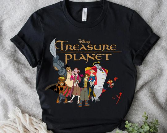 Disney Treasure Planet Logo and Characters T-Shirt, Disney World Disneyland Family Matching Tee, Animal Kingdom Shirts