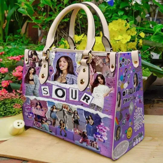 Olivia Rodrigo Singer And Song Writer Leather Bag, Valentine Leather Handbag