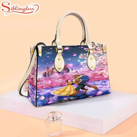 Belle Princess Beauty and the Beast Leather Handbag Lovers Gift