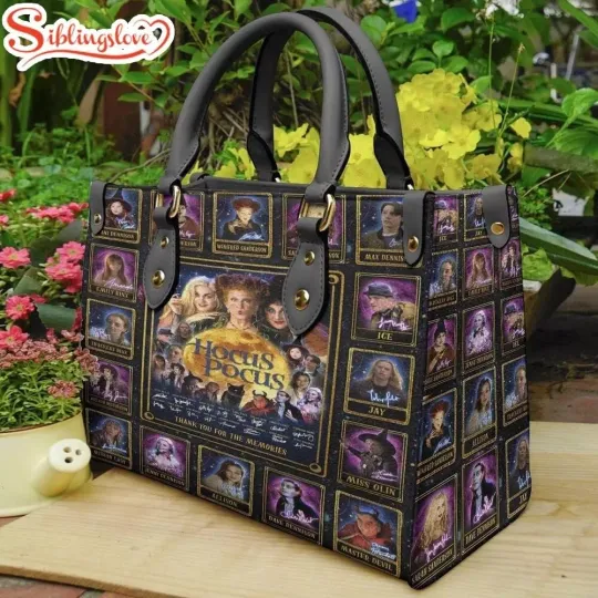 Sanderson Sisters Leather Handbag, Hocus Pocus Witch Leather Bag