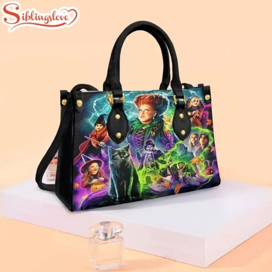 Sanderson Sisters Leather Handbag, Hocus Pocus Witch Leather Bag