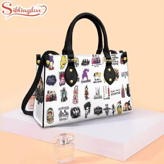 Sanderson Sisters Leather Handbag, Hocus Pocus Witch Leather Bag