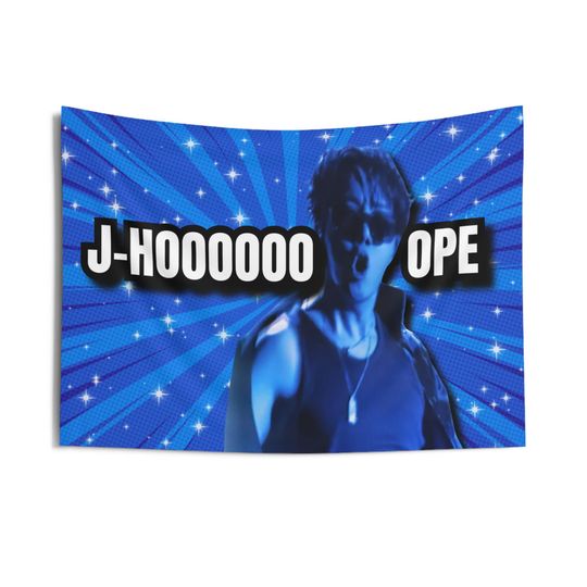 Jhope Meme Funny Concert Banner, J-Hope Tour Custom Kpop Flag, Jhope Concert 2025 Merch, Gift Ideas Fangirls, Birthday Gift & Concert Merch
