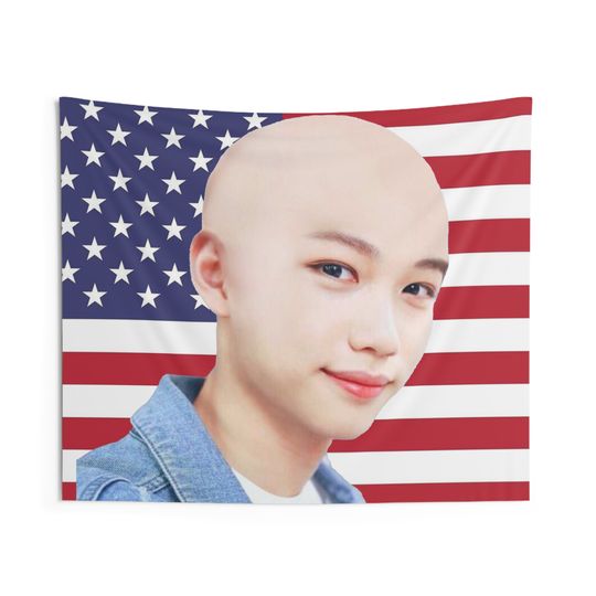 Stray Kids Felix American Flag Skz Tapestry Gift for KPOP Fan