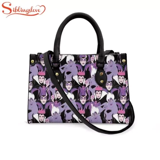 Maleficent Ursula Leather Handbag, Disney Villains Evil Lovers Gift