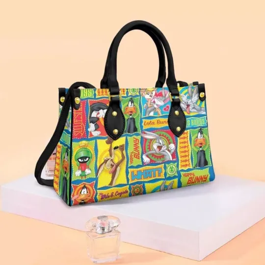 Looney Tunes Leather Handbag, Looney Tunes Cartoon Lovers Gift