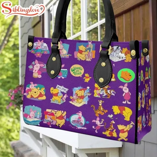 Winnie The Pooh Bear Leather Handbag, Winnie The Pooh Lovers Gift