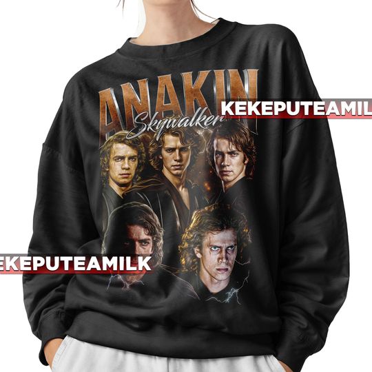 Limited Anakin Skywalker Unisex Sweatshirt, Movies Vintage 90s Poster Graphic tee