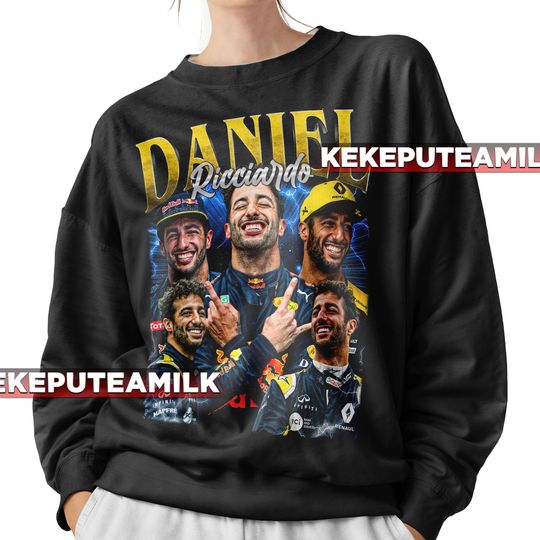 Limited Daniel Ricciardo Unisex Sweatshirt, Car Enthusiasts Sports Vintage 90s Poster Graphic Tee